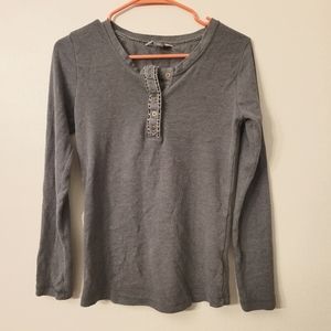 Eddie Bauer waffle knit thermal henley
